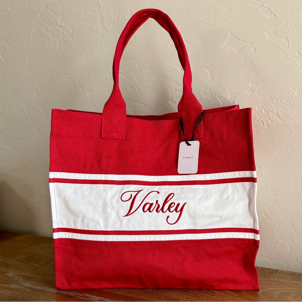 Varley Foeburn Market Tote Bag Red - Picture 2 of 4